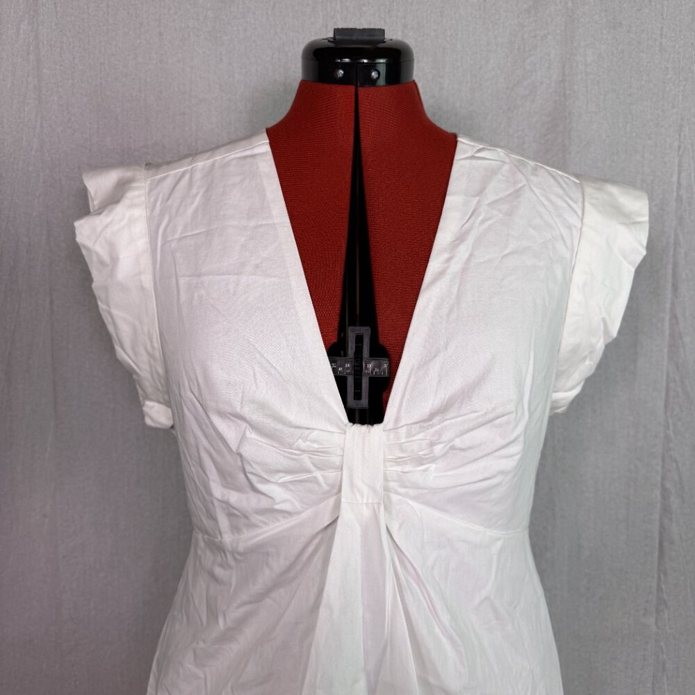 Steve Madden Women's Elastic Waist Sleeveless Mini Dress Size L White NWT E976 - Picture 2 of 12